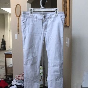 White Abercrombie skinny jeans
